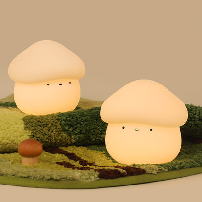 Mushroom Night Light Lamp Silicone Bedside Lamp Nursery Light