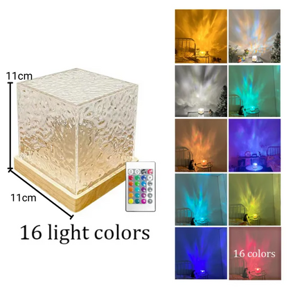 Crystal Water Ripple Projector Romantic Ambient Lamp Multicolor 