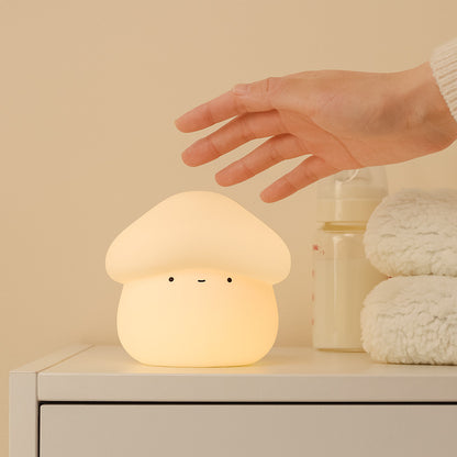 Mushroom Night Light Lamp Silicone Bedside Lamp Nursery Light