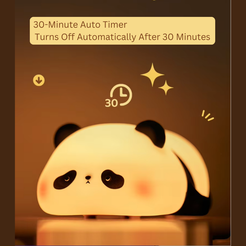 Lying Panda Night Light Lamp Bedside Lamp Nursery Light USB Charging