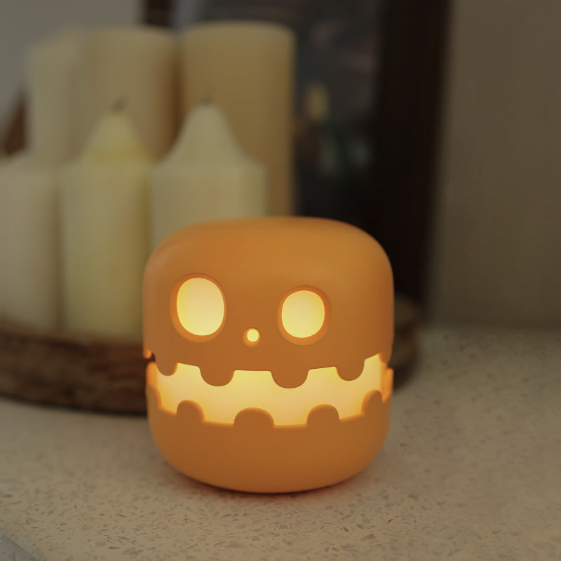 Halloween Pumpkin Night Light Lamp USB Charging