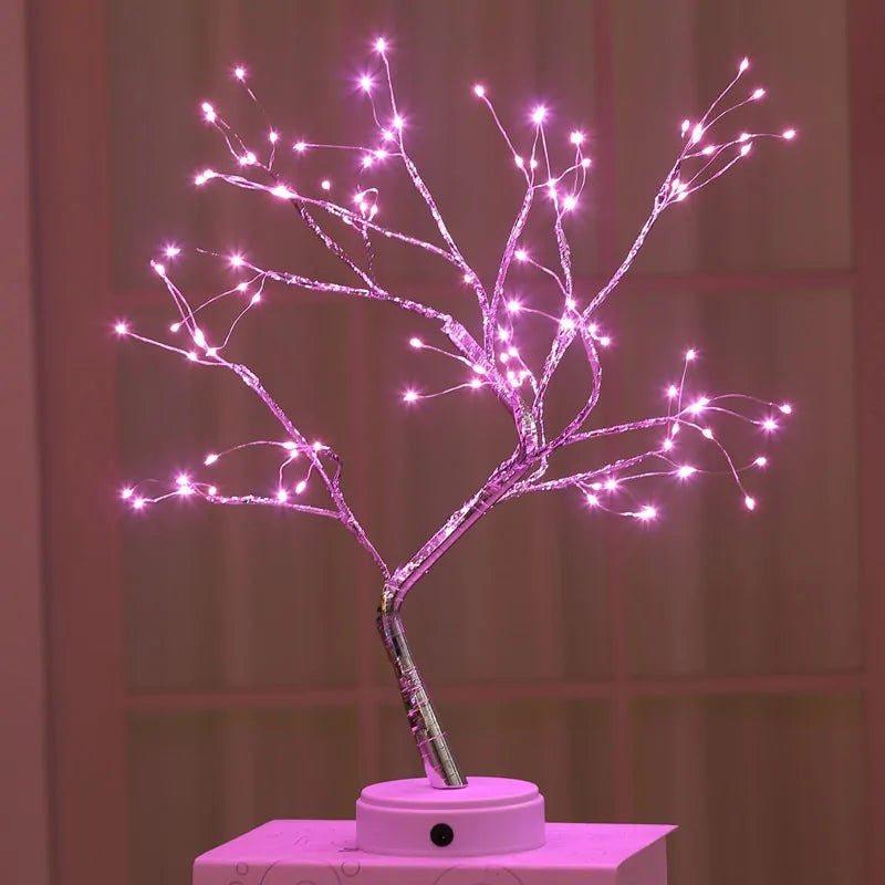 Christmas Tree LED Night Light Lamp USB Plug