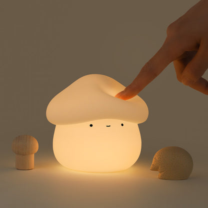 Mushroom Night Light Lamp Silicone Bedside Lamp Nursery Light